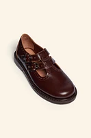 BUCKLED MONK STRAP LEATHER SHOES LIMITED EDITION