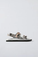 METALLIC SANDALS