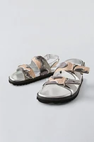 METALLIC SANDALS