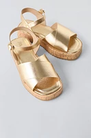 METALLIC SANDALS