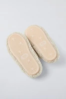 FAUX SHEARLING SLIPPERS