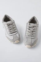 SATIN EFFECT SNEAKERS