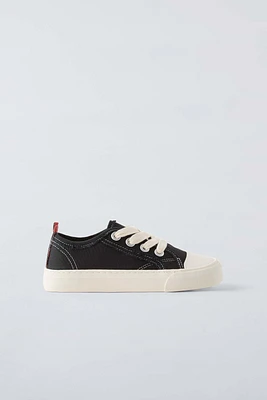 FRAYED COTTON SNEAKERS