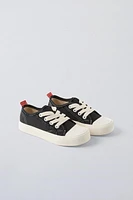 FRAYED COTTON SNEAKERS