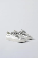 SPARKLY BOW SNEAKERS