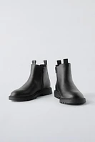 LUG SOLE ANKLE BOOTS