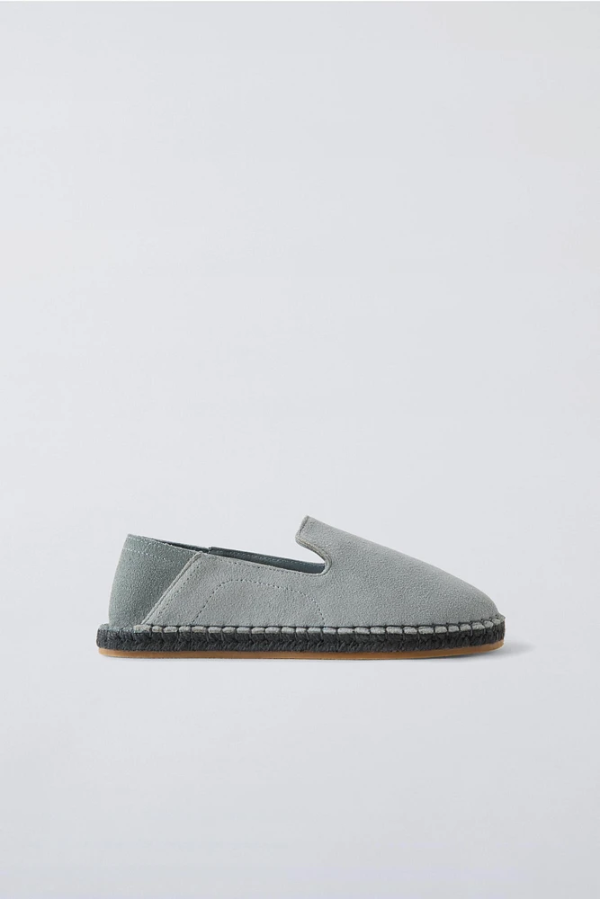 LEATHER ESPADRILLES