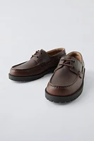 LEATHER BOAT SHOES