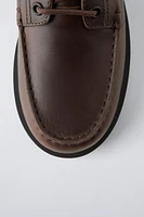 LEATHER BOAT SHOES