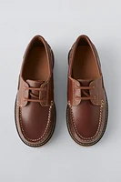 LEATHER BOAT SHOES