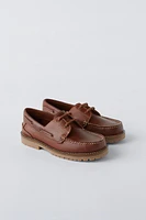 LEATHER BOAT SHOES