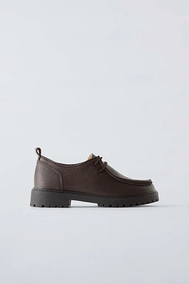 LEATHER OXFORD SHOES