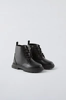 CHUNKY LACE-UP BOOTS