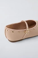 STUDDED BALLET FLATS