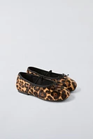 ANIMAL PRINT LEATHER MARY JANES