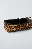 ANIMAL PRINT LEATHER MARY JANES