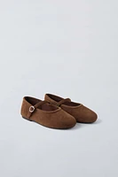 TIMELESZ - LEATHER BALLET FLATS