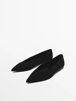 Ballet flats with pointed toe