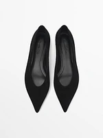 Ballet flats with pointed toe