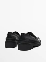 Loafers with metal detail