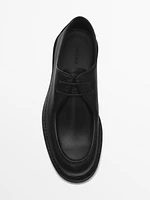 St. Moritz® leather moc toe shoes