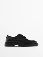 Leather derby shoes