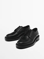 Leather derby shoes