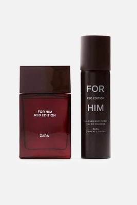 FOR HIM RED EDITION + ALL-OVER BODY SPRAY 100 ML