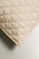 DIAMOND QUILTED THROW PILLOW COVER