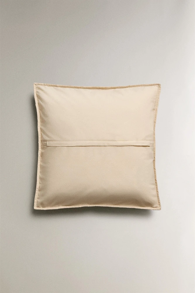 DIAMOND QUILTED THROW PILLOW COVER