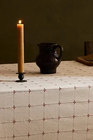 DYED THREAD COTTON CHRISTMAS TABLECLOTH