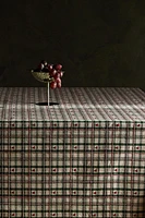 CHRISTMAS HEARTS COTTON TABLECLOTH