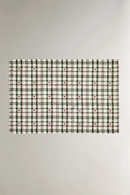 SET OF CHECK CHRISTMAS PLACEMATS (SET OF 2)