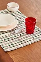 SET OF CHECK CHRISTMAS PLACEMATS (SET OF 2)