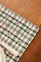 SET OF CHECK CHRISTMAS PLACEMATS (SET OF 2)