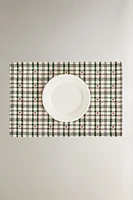 SET OF CHECK CHRISTMAS PLACEMATS (SET OF 2)