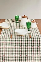 CHECK CHRISTMAS COTTON TABLE RUNNER