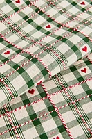 CHECK CHRISTMAS COTTON TABLE RUNNER