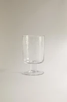 HAMMERED GLASS TUMBLER