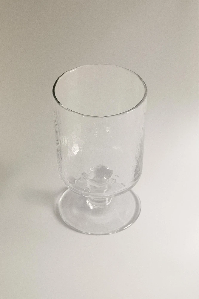 HAMMERED GLASS TUMBLER