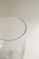 HAMMERED GLASS TUMBLER