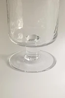 HAMMERED GLASS TUMBLER