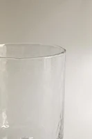 HAMMERED GLASS TUMBLER