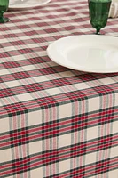 CHECK COTTON CHRISTMAS TABLECLOTH