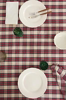 CHECK COTTON CHRISTMAS TABLECLOTH