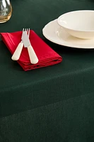 COTTON CHRISTMAS TABLECLOTH WITH SCALLOPED EDGE