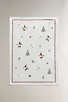 SET OF CROSS-STITCH CHRISTMAS KITCHEN TOWELS (SET OF 2)