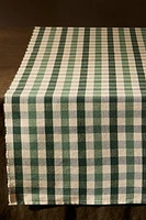 DYED THREAD CHECK TABLE RUNNER