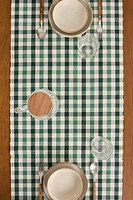 DYED THREAD CHECK TABLE RUNNER