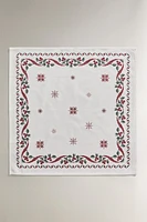 SET OF COTTON CHRISTMAS CROSS-STITCH NAPKINS (SET OF 2)